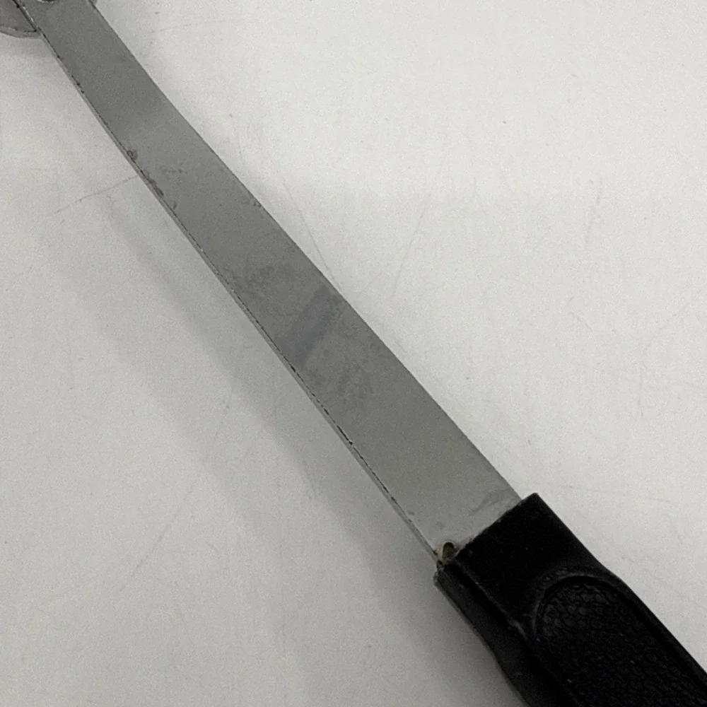 Vintage Ecko Utensil Fork Stainless Steel Black Plastic Handle 12